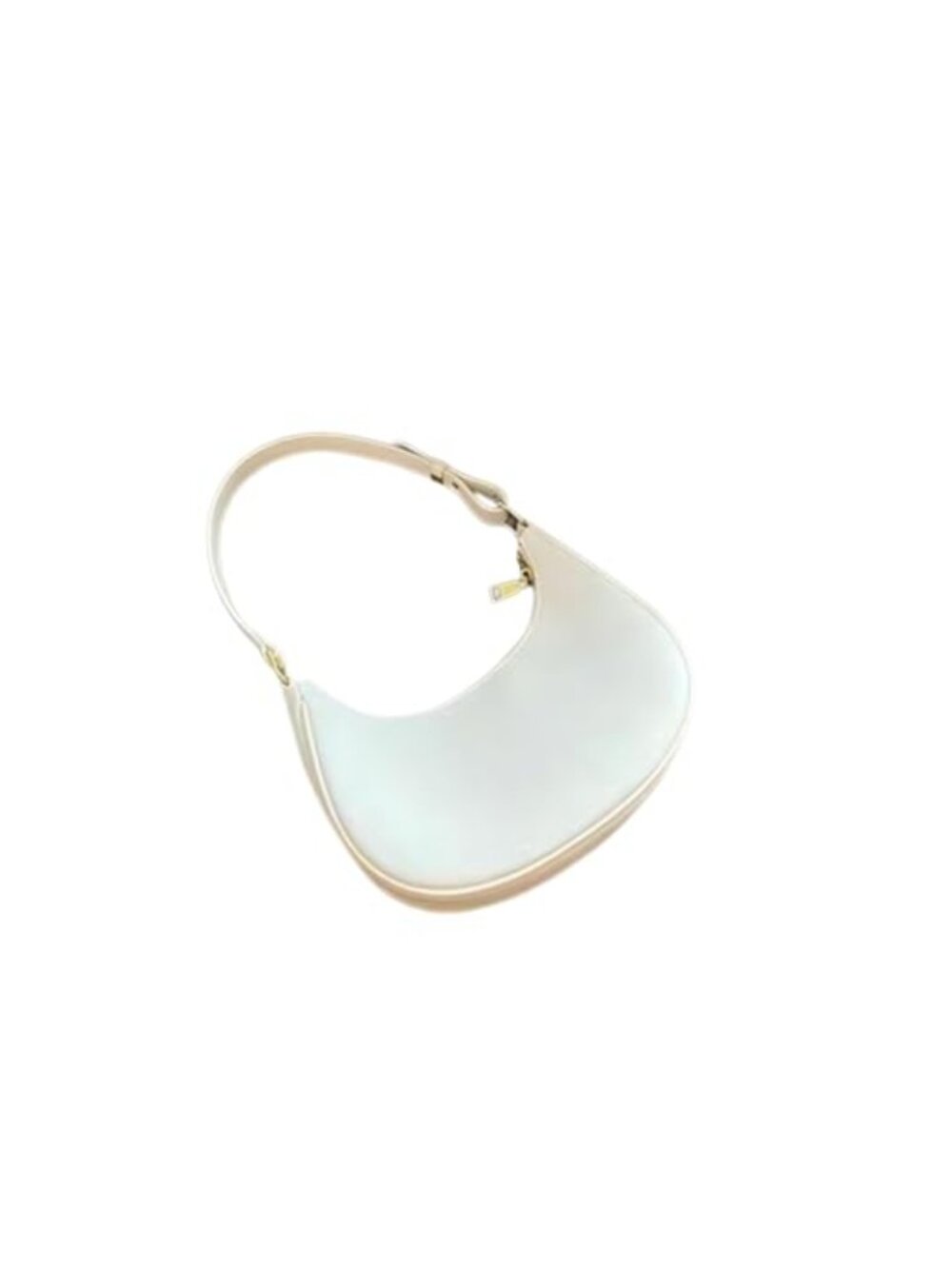 PU Leather Hobo Shoulder Bag Mini Clutch Purse with Zipper Women